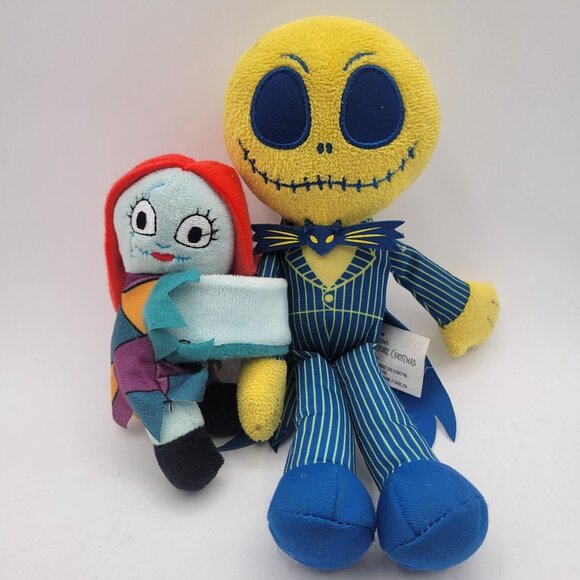 Tim Burton's Nightmare Before Christmas Small Plush Lot - Jack Skellington Sally - Picture 1 of 7